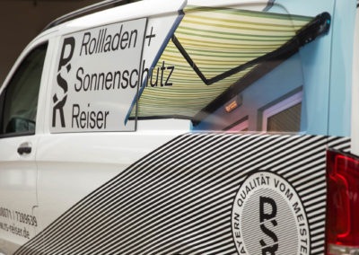 Autobeschriftung Fahrzeugbeschriftung Beschriftung Rollladen und Sonnenschutz Reiser Wasserburg Brei Werbetechnik