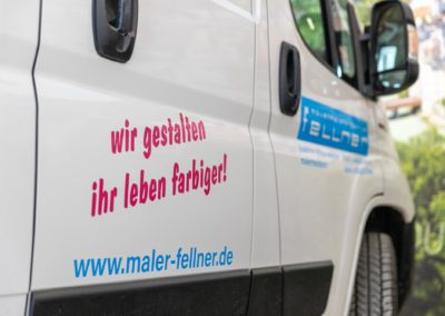 Fahrzeugbeschriftung Maler Fellner Wasserburg