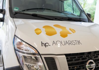 Fahrzeugbeschriftung HP Aquaristik Pfaffing