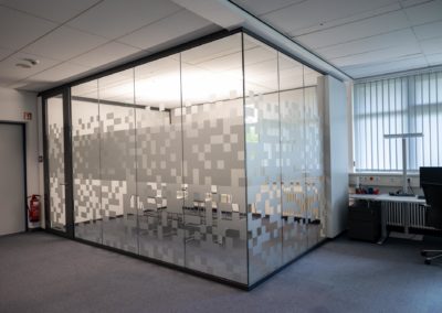 Sichtschutzfolierung Glasdekorfolie Büro Amerang