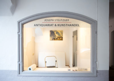 Schaufensterbeschriftung Joseph Steutzger Wasserburg