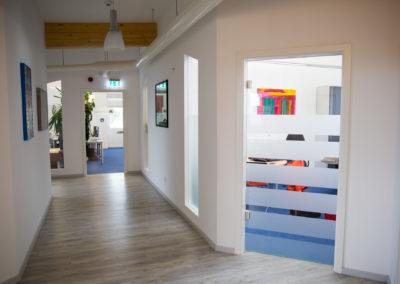 Glasdekorfolie Streifen Görlich Pharma Büro