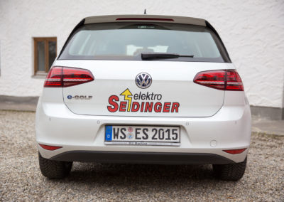Autobeschriftung Seidinger e-Golf