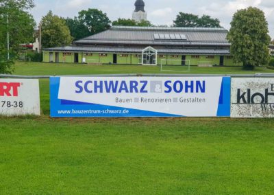 Beschriftung Werbebande Eiselfing Brei Werbetechnik Schwarz und Sohn