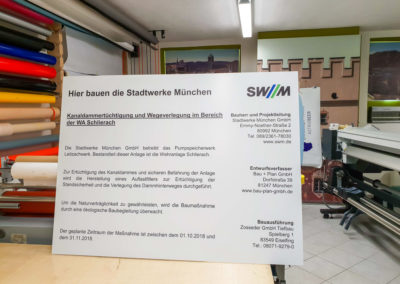Schild Bauschild Schilder Bauschilder Schlierach Brei Werbetechnik Wasserburg