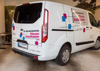 Autobeschriftung Fliesen Stürzlhamer Babensham