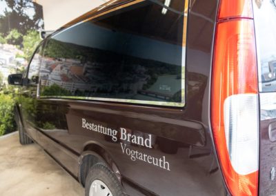 Autobeschriftung Bestattung Brand Vogtareuth
