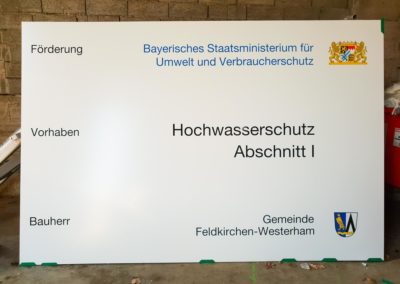 Bauschild Feldkirchen-Westerham Brei Werbetechnik Wasserburg