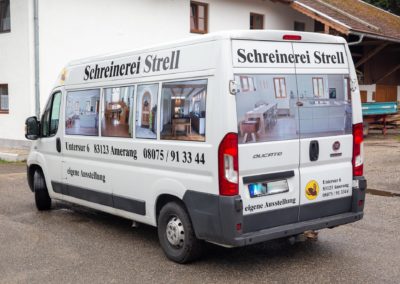 Fahrzeugbeschriftung Schreinerei Strell Amerang