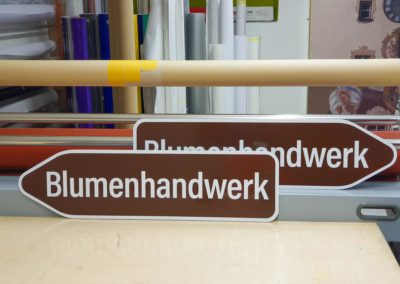 Schilder Blumenhandwerk Babensham