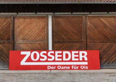Firmenschild XXL Zosseder Wasserburg