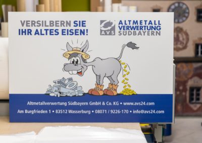 Firmenschild Altmetallverwertung Südbayern Wasserburg