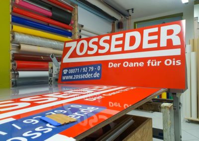 Firmenschilder Zosseder Eiselfing