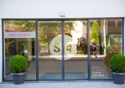Schaufensterbeschriftung S4 Wasserburg