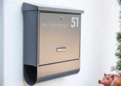Beschriftung Briefkasten