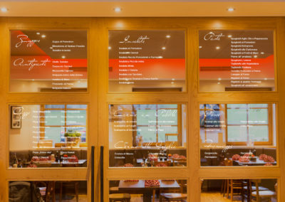 Beschriftung Speisekarte Osteria da Christian Penzing Wasserburg