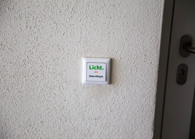 Beschriftung Lichtschalter