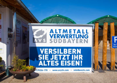 Schild Altmetallverwertung Südbayern AVS