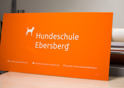 Schild Hundeschule Ebersberg