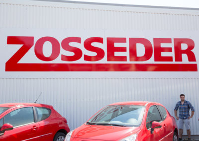 Schild aus Alu- Dibond Zosseder