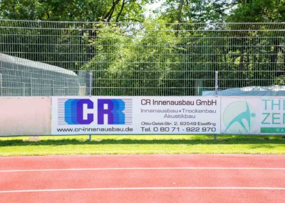 Werbebande CR Innenausbau Badria Wasserburg